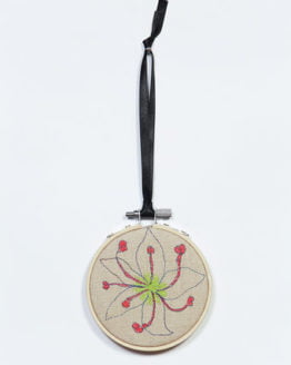 Honeysuckle Embroidered hoop